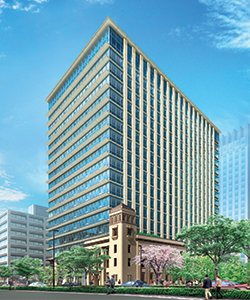 The Kandanishiki-cho 3-Chome Joint Reconstruction Project featuring architecture in harmony with the environment